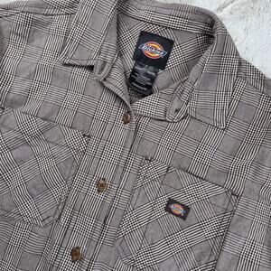 Dickies grey plaid workwear